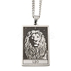 Non-Tarnish 304 Stainless Steel Tarot Pendant Necklaces NJEW-A026-01P-05-1