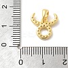 925 Sterling Silver Micro Pave Clear Cubic Zirconia Pendants LS-STER-Z012-06G-05-3