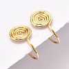 Brass Clip-on Earring Converters Findings LS-KK-D060-03G-02-3
