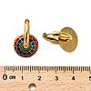 304 Stainless Steel Enamel Hoop Earrings LS-EJEW-Q040-01A-G-3