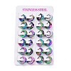 304 Stainless Steel Huggie Hoop Earrings LS-EJEW-M284-30M-E-1
