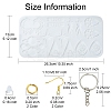 DIY Mixed Shapes Charm Pendant Silicone Molds for DIY Earring Keychain Making DIY-YW0009-44-2