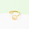 304 Stainless Steel Cuff Open Rings RJEW-D337-01B-G-5