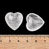 Natural Quartz Crystal Heart Palm Stones G-P609-A01-01-3