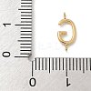 304 Stainless Steel Letter Connector Charms STAS-M108-01G-07-3