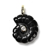 Natural Obsidian Pendants G-A287-01G-03-1