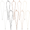 10Pcs 5 Colors Waxed Polyester Cord Adjustable Necklaces Making AJEW-SC0004-32-1