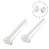 Hypoallergenic Bioceramics Zirconia Ceramic Ball Stud Earrings EJEW-F340-02A-1