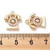 Rack Plating Brass Clear Cubic Zirconia Pendants KK-M102-14G-A-3