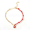Creative 304 Stainless Steel Enamel Charm Bracelets QL9613-4-1