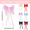 28Pcs 7 Colors Polyester Resin Bowknot Ornament Accessories DIY-SP0004-79-2