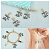 Helicopter Pendant Stitch Markers HJEW-AB00338-5