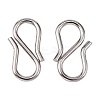 Tarnish Resistant 304 Stainless Steel S-Hook Clasps LS-X-STAS-R083-11-1