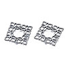 Tibetan Style Alloy  Filigree Joiners TIBE-N011-056-2