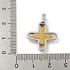 Ion Plating(IP) 304 Stainless Steel Pendants STAS-F307-17GP-3
