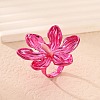 Adjustable Alloy Flower Finger Rings for Women LS-RJEW-B124-01A-1