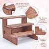 3-Tier Wooden Jewelry Organizer Display Risers ODIS-WH0058-19C-4