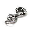 304 Stainless Steel Pendants X-STAS-E058-07AS-3
