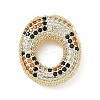 Brass Micro Pave Cubic Zirconia Pendants KK-Z108-02G-O-1