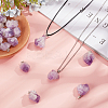 DIY Natural Amethyst Pendant Necklaces Making Kits DIY-SC0012-39P-4