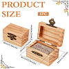 Wood and Sponge Iron Cuboid Ring Boxes CON-WH0200-07C-2