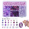 DIY Acrylic & Seed Beaded Stretch Bracelet Making Kit DIY-YW0008-80-1