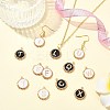 52Pcs 2 Colors Alloy Enamel Pendants ENAM-CJ0006-89-6