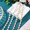 2Pcs 2 Colors Flower Iron Rhinestone Cup Chains FIND-TA0008-01-5
