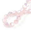 Imitation Jade Electroplate Glass Beads Strands EGLA-A039-J6mm-B07-4