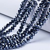 Electroplate Glass Beads Strands EGLA-A044-P4mm-A18-1