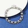 304 Stainless Steel Link Chain Bracelets BJEW-H207-01A-P-1