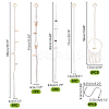 5Pcs 5 Styles Cotton Macrame Plant Hangers AJEW-GA0007-83-2