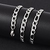 Tarnish Resistant Fashionable 304 Stainless Steel Figaro Chain Necklaces for Men LS-STAS-A028-N017P-4