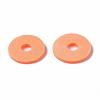Flat Round Handmade Polymer Clay Beads CLAY-R067-12mm-11-6