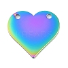 Ion Plating(IP) 304 Stainless Steel Stamping Blank Tag Pendants LS-STAS-I311-17A-RC-1
