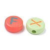 Opaque Acrylic European Beads MACR-K365-01B-2