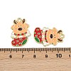 Christmas Deer Theme Alloy Enamel Pendants LS-ENAM-D304-01D-G-3