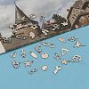 Tarnish Resistant 304 Stainless Steel Charms Mixed Shapes Pendants STAS-J014-M-6