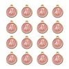 Golden Plated Alloy Enamel Charms ENAM-S118-07J-2