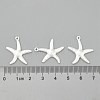 Starfish/Sea Stars Brass Pendants KK-L134-11S-3