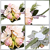 2Pcs 2 Style Silk Imitation Rose Corsage Boutonniere AJEW-CP0001-60-5