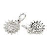 Brass Micro Pave Cubic Zirconia Pendants KK-D386-16P-02-2
