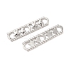 Tarnish Resistant 304 Stainless Steel Connector Charms STAS-L268-036P-1