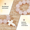Round Dyed Natural Jade Pendants Decoration HJEW-OC00010-4
