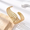 304 Stainless Steel Cuff Bangles BJEW-B108-12G-3