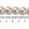 Baking Paint Pearlized Glass Pearl Round Bead Strands PEAR-H019-02E-02-4