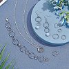 500pcs 5 Style 304 Stainless Steel Split Rings STAS-UN0026-11-3