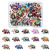 14Pcs 14 Colors Alloy Enamel Pendants FIND-YW0006-24-1