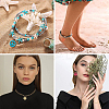 100Pcs Peace Sign Synthetic Turquoise Beads DIY-SC0015-52-6