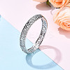 Brass Micro Pave Clear Cubic Zirconia Bracelets BJEW-N035-07P-2